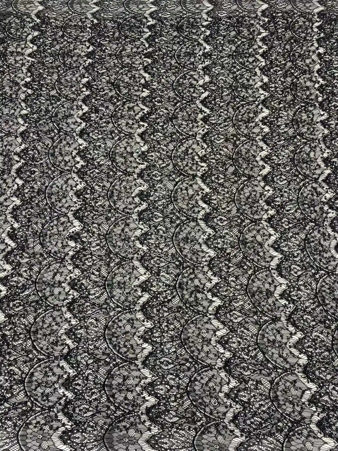 أسود الخرز الأفريقي العريس تول أقمشة الدانتيل 2026 جودة عالية الترتر التطريز الفرنسية تول الأربطة لخياطة الحفلات النيجيرية #3