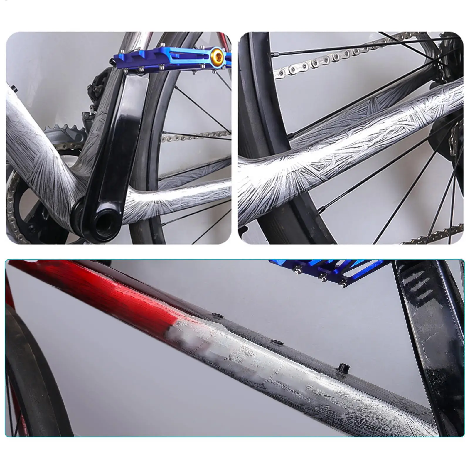 

Защитная пленка из прозрачного ПВХ для рамы велосипеда, наклейки от царапин, защита для шоссейных велосипедов, вилок, цепей, задних подвесок, для покраски велосипедов, для велосервиса