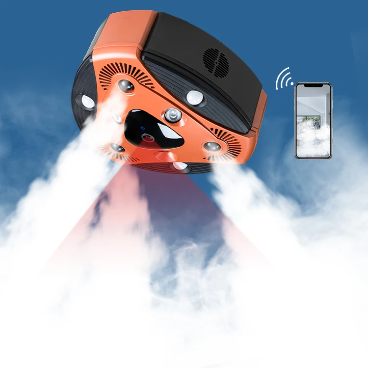 3 PIR Motion Detectors  Identify Motion Within the Protected Area Gadget 12V Generador De Niebla De Seguridad CCTV Night Vision