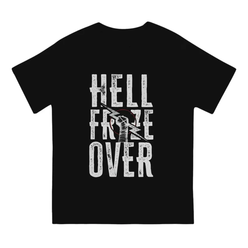 Hell Froze Over Men TShirt CM Punk Professional Wrestler O Neck Tops 100% Cotton T Shirt Funny High Quality Gift Idea