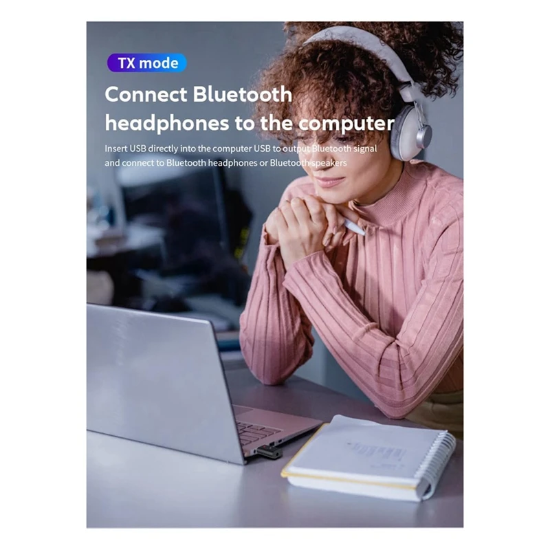 ตัวรับสัญญาณบลูทูธ 5.3, อะแดปเตอร์ USB Bluetooth, เครื่องส่งสัญญาณเสียงไร้สายสําหรับทีวีบ้าน/ระบบเสียงรถยนต์