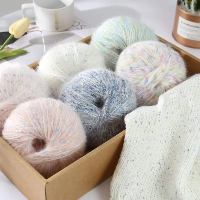 50g/roll Handmde Colorful Soft Plush Mohair Wool Yarn Crochet Knitting Thread Diy Warm Sweater Scarf Shawl Sewing Accessories