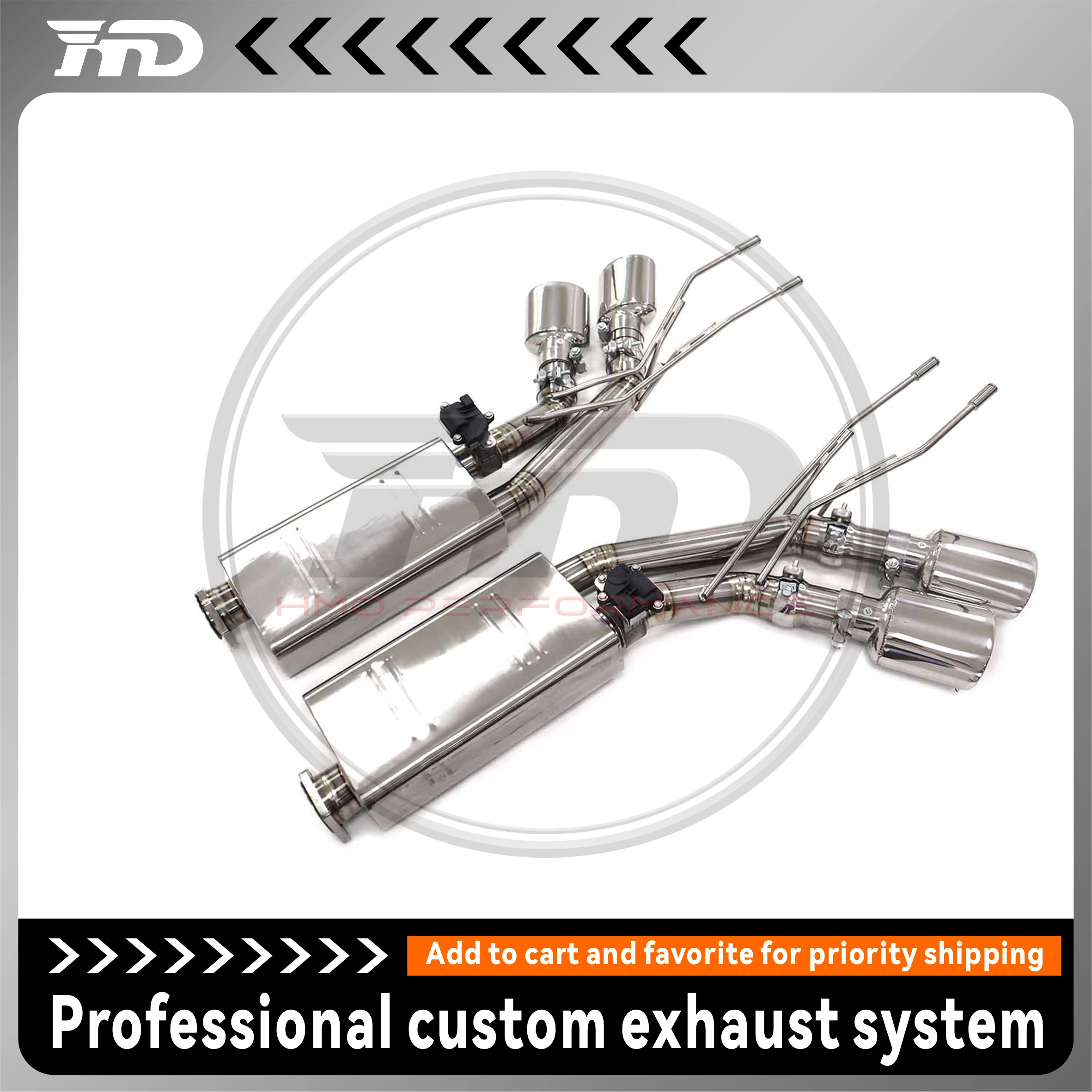 

HMD Catback for Mercedes benz G63 W463 Exhaust System Titanium Alloy Performance Muffler Delete Valve