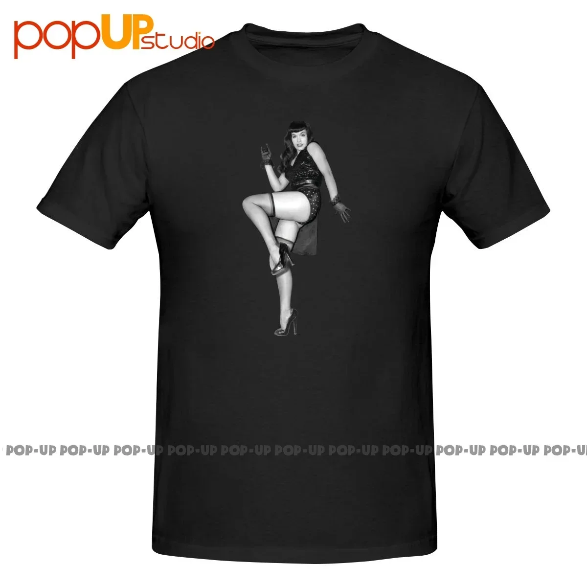 تي شيرت Hysteric Glamour Hysterical Bettie Page Betty Paige تي شيرت رائع الأكثر مبيعًا
