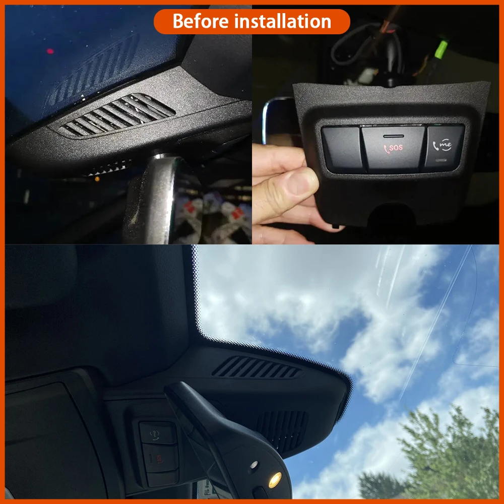 for Mercedes Benz C Class A205 Cabriolet Convertible 2017-2023 Video Recorder 4K DVR Dash Cam Wifi Camera 170° Wide Angle