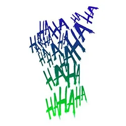 Car Sticker Hahaha Joker Graffiti Sticker Cover Scratches Custom Stickers on Motorcycle Car Accessories Cute PVC,13cm