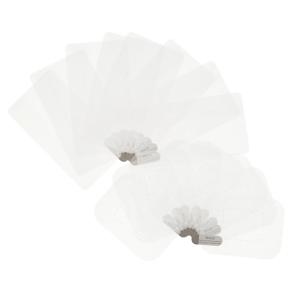 

16pcs Static Protective Film Windshield Dash Cam Adhesive Stickers Clear Electrostatic Mounting Tape Car Camera Recording