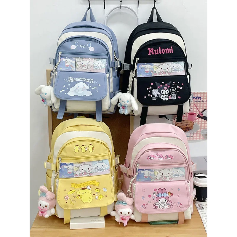 

Sanrio New Clow M Student Backpack Lightweight Girl's Backpack Cute Super Popular Cinnamoroll Babycinnamoroll Melody Schoolbag