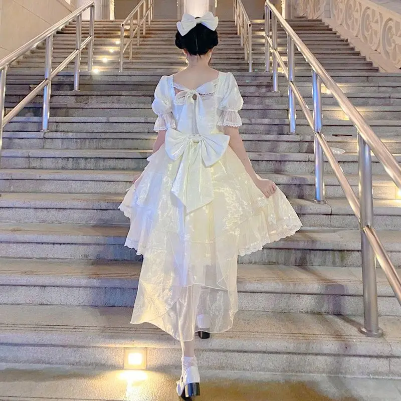 Primavera y verano nueva versión coreana vestido + vestido de princesa de hadas de moda