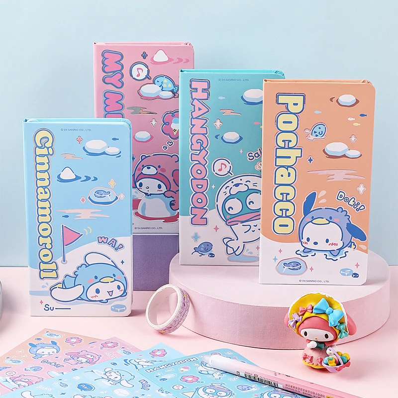 

Sanrio Kawaii милый карманный блокнот аниме Cinnamoroll блокнот дневник мультфильм студенческие канцелярские принадлежности милые офисные принадлежности