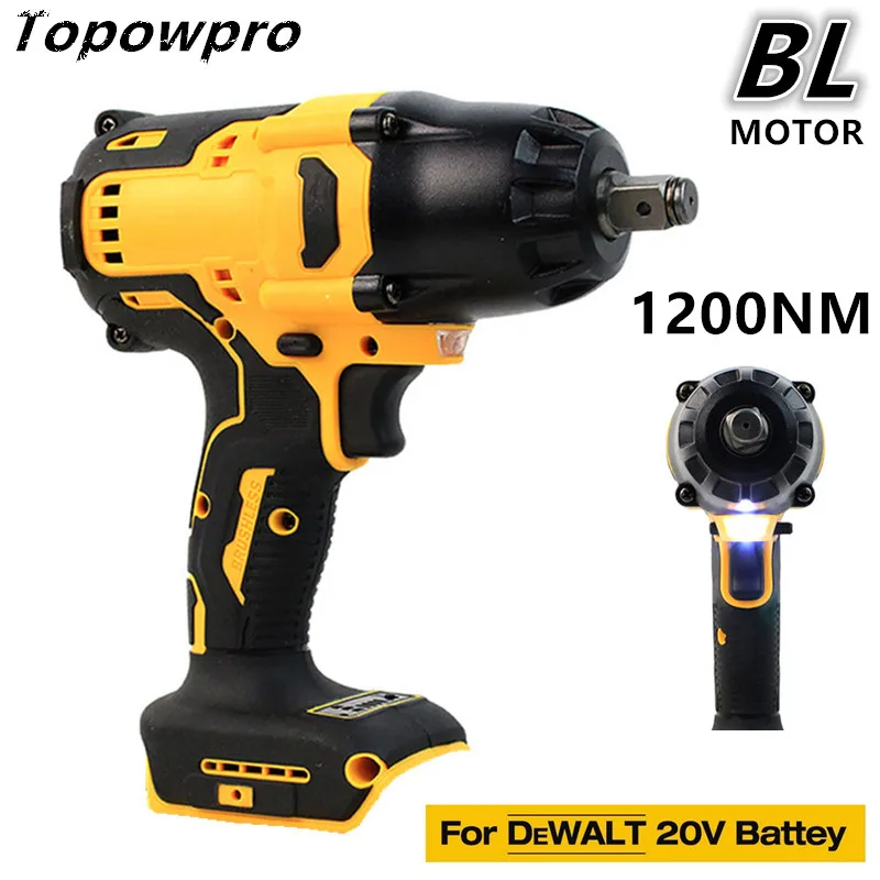 Brushless Chave Elétrica, Furadeira de Impacto Sem Fio, Chave de Fenda, Ferramentas Elétricas, Carro, Reparação do Caminhão, DeWALT, Bateria 20V,