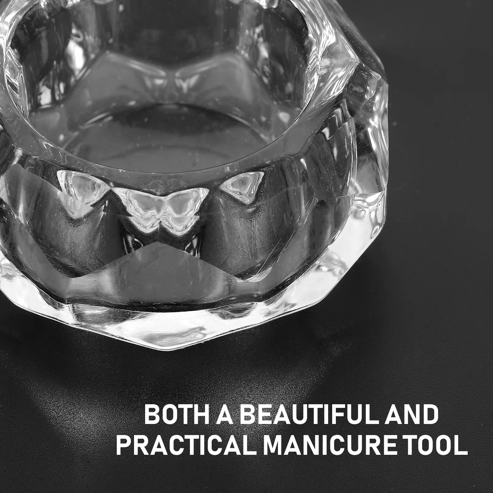 

Nail Glass Cup with Lid Unique Modeling for and Manicure Enthusiasts Nail Art Tools Manicures Liquid Cup