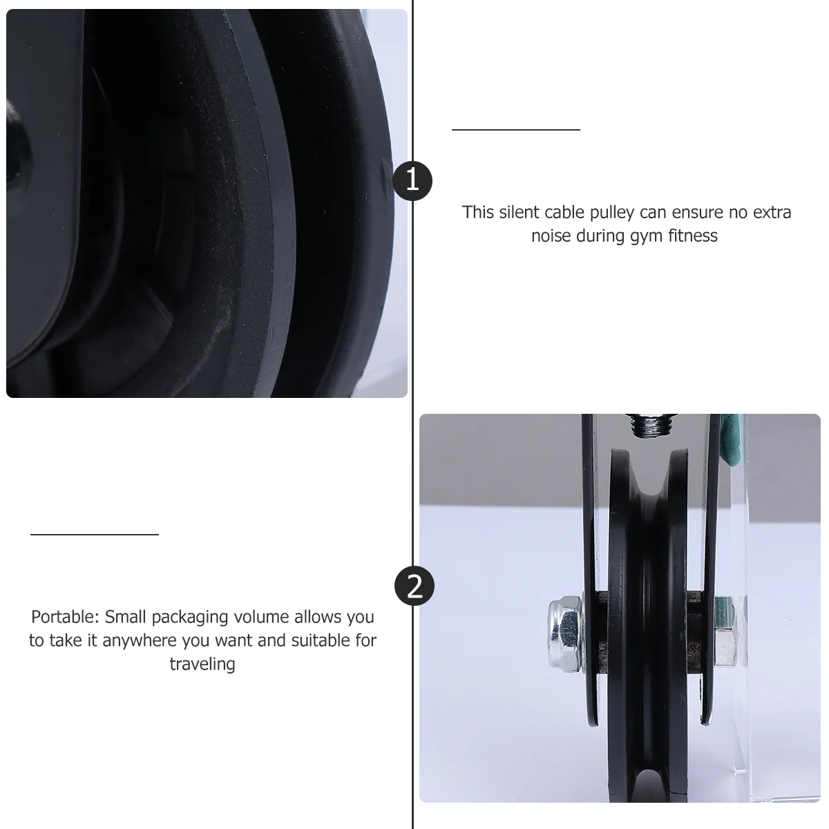 

Fitness Pulley Silent Cable Machine For Strength Training Back Shoulders Core Portable Gym Equipment Lift Pulley