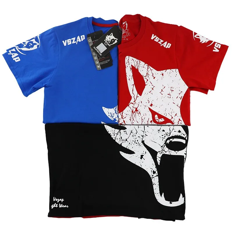 Vzap-Classic MMA T shirt, Rashguard Muay Thai, Fighting Giant Cotton T-shirt