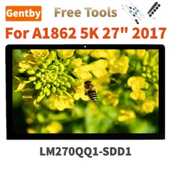 Original LM270QQ1-SDD1 LM270QQ1 SDD1 For iMac Pro A1862 27-inch 5K 2017 Year 5120X2880 EMC 3144 MQ2Y2 LCD Screen Display HBM2