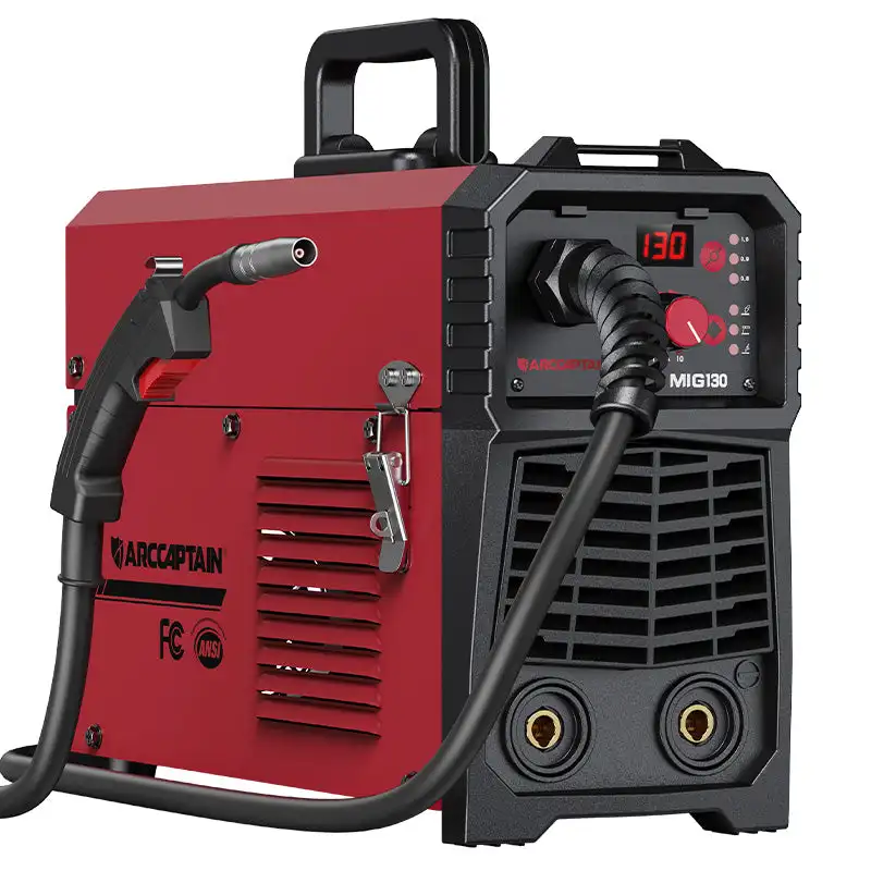 MIG130 130A 3 in 1 MIG Welder 110V Flux Core MIG Lift TIG Stick IGBT Inverter  less Welding Machine