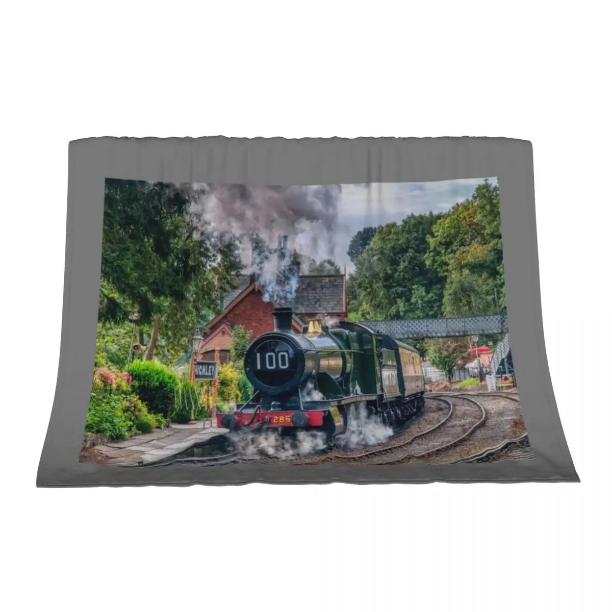 

Great Western Railway Engine 2857 - 100th Birthday Throw Blanket decorative Luxury for sofa Blankets