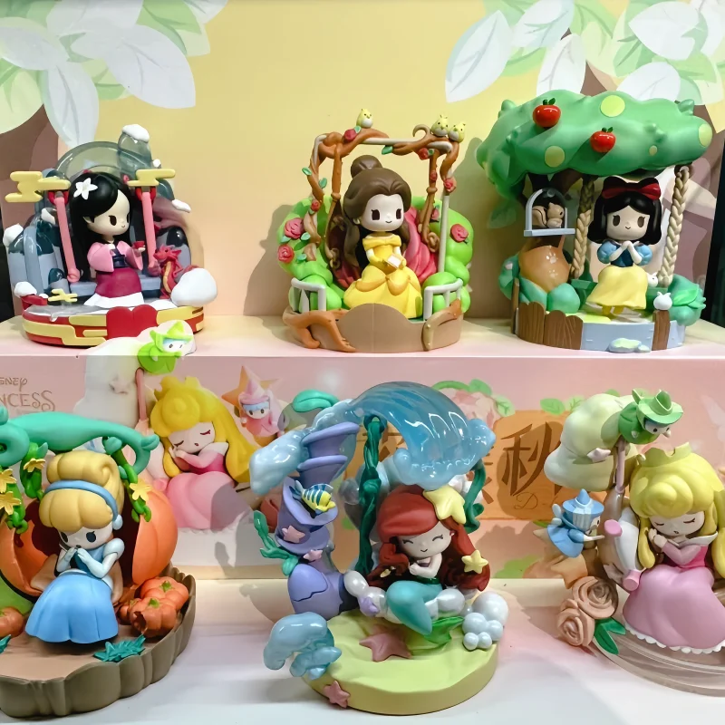 

52TOYS принцесса Диснея D-baby милая цветочная качели слепая коробка милые кавайные принцессы аниме фигурки таинственный сюрприз модель подарок