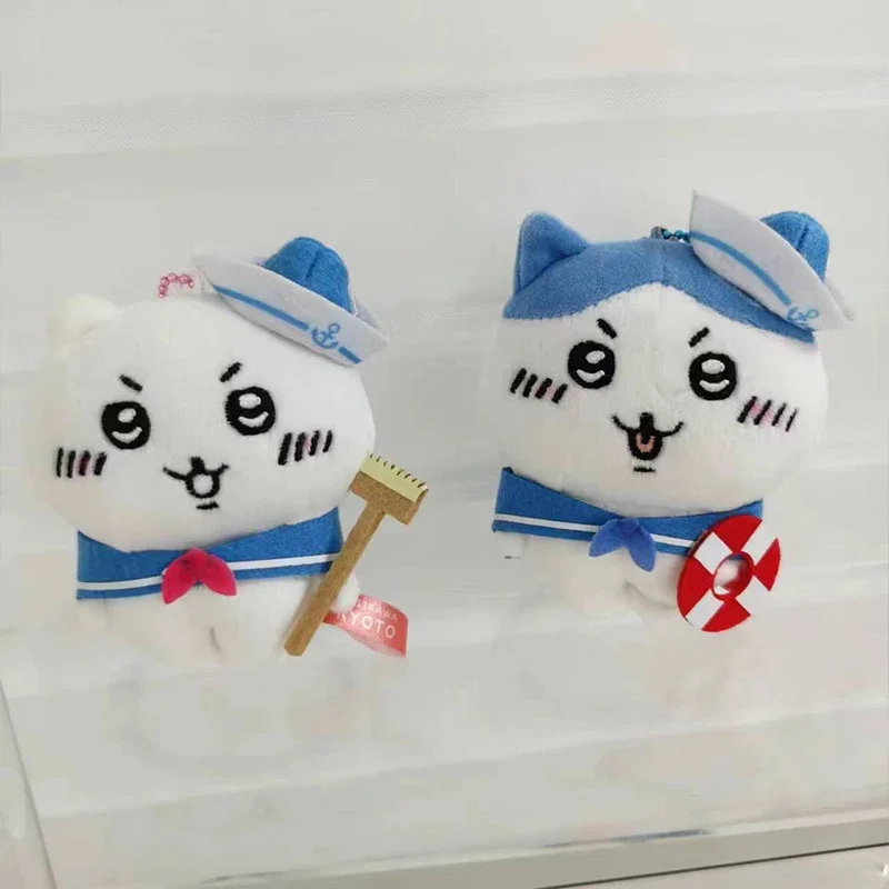 Nouveau Chiikawa mignon en peluche porte-clés poupée Kawaii Kobe marin Hachi Usaki sac à dos pendentif en peluche clé pendentif décoration cadeau
