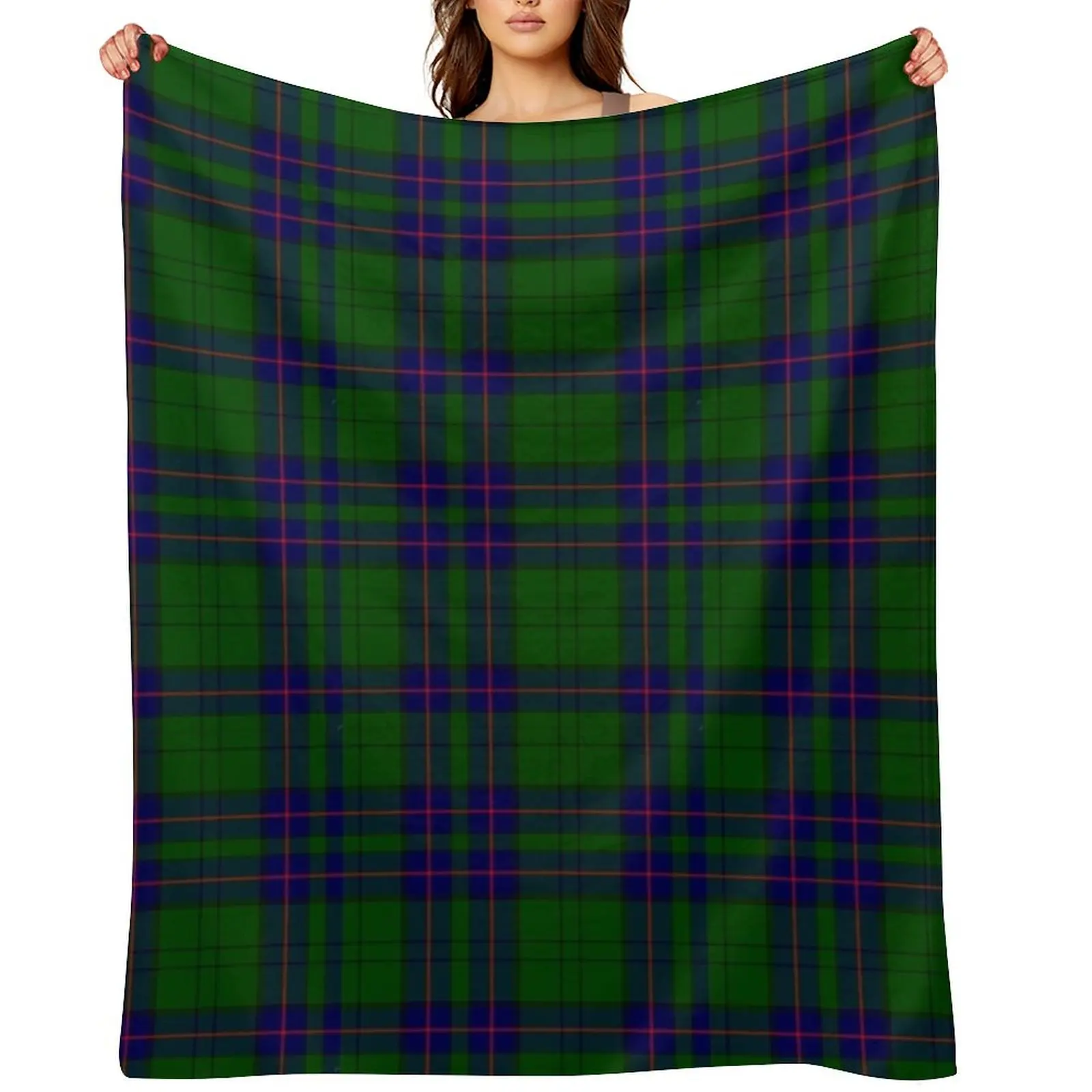 

Clan Lockhart Tartan Throw Blanket Decorative Beds Thin heavy to sleep Picnic Blankets