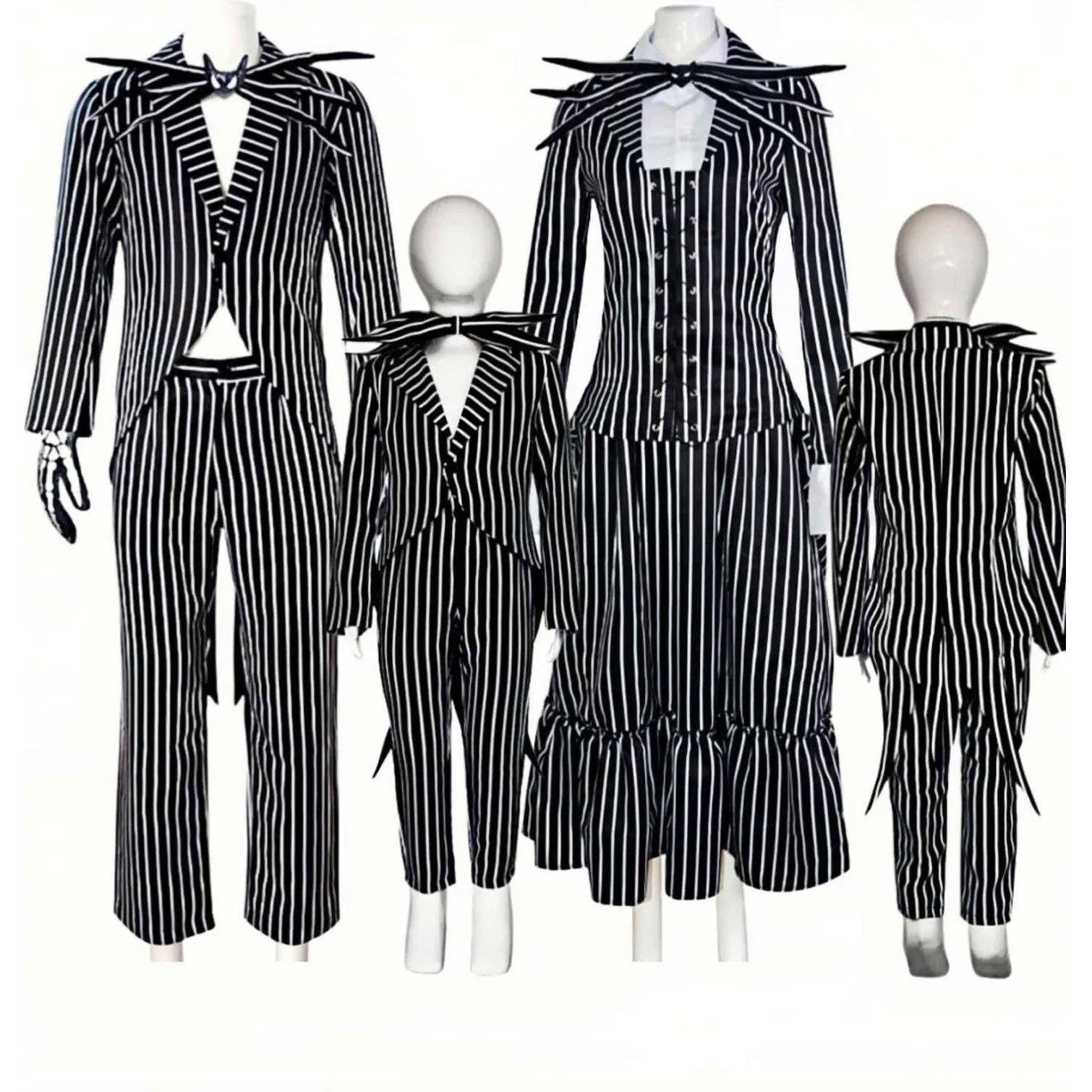 Disfraz de Halloween Jack Skellington para adultos, disfraces de Cosplay de pesadilla antes de Navidad