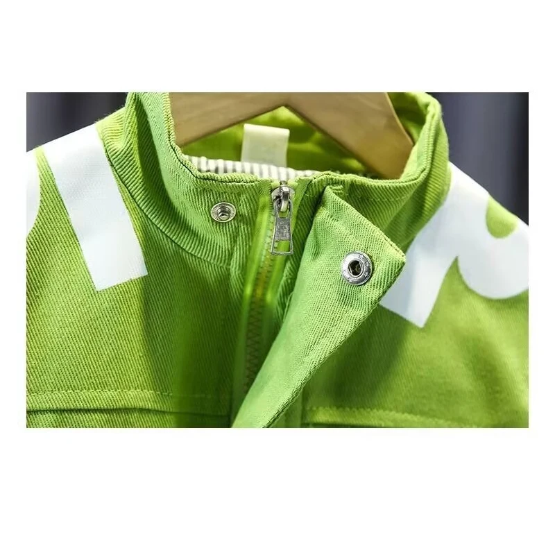 Hot Kid Tracksuit Boy Girl Clothing Set 2024 Spring Casual Long Sleeve Letter Zipper Outfit Infant Baby Clothes 2 3 4 5 6Years