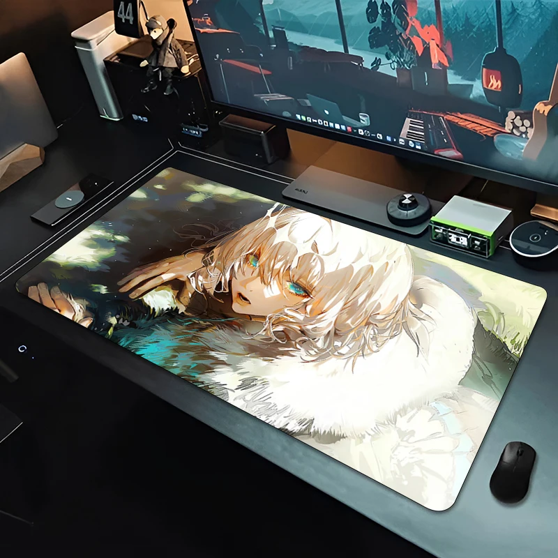 مصير أوبيرون لوحة ماوس للألعاب أنيمي ماوس حصيرة مكتب ألعاب الكمبيوتر المضادة للانزلاق ماوس الوسادة HD طباعة حصيرة مكتبية الكمبيوتر السجاد لوحة ماوس كبيرة #5