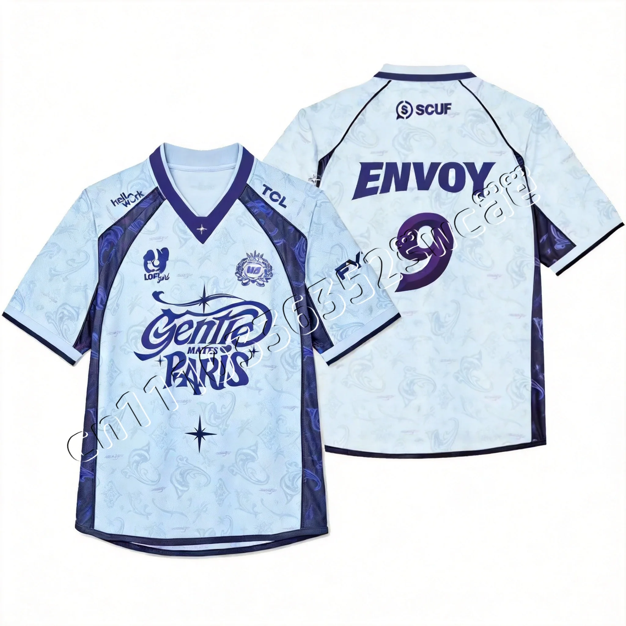 2026 M8 Purple Fans Jersey Esports Team  Men T-shirts Fashion  Short Sleeve Gentle Mates Boys Uniform Tees Breathable Top Kids