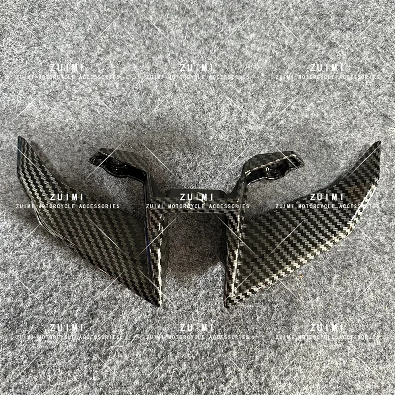 The carbon fiber pattern on the lower wing of the headlights is suitable for Yamaha FZ-10 MT-10 MT10 FZ10 2016 2018 2019 2020 21