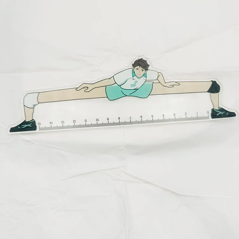 1 Pcs 15Cm Anime Peripherals Creative Ruler Student Stationery Supplies Scale Line Surveying Tool Gift