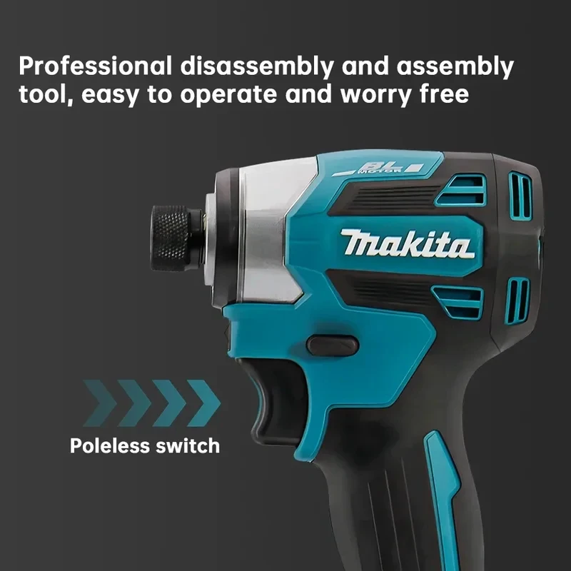 Cordless Impact Drill Electric Tool Brushless DTD173 Makita Power Household 18V Multifunctional Driver, Lithium