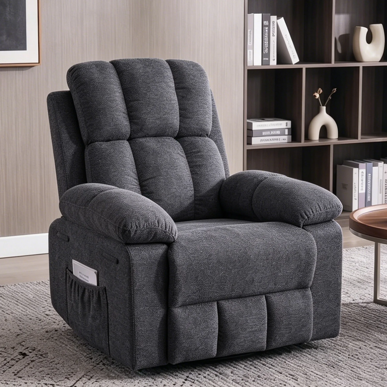 Rocking Chair Nursery - Recliner Chair for Adults, 360°Swivel Rocker