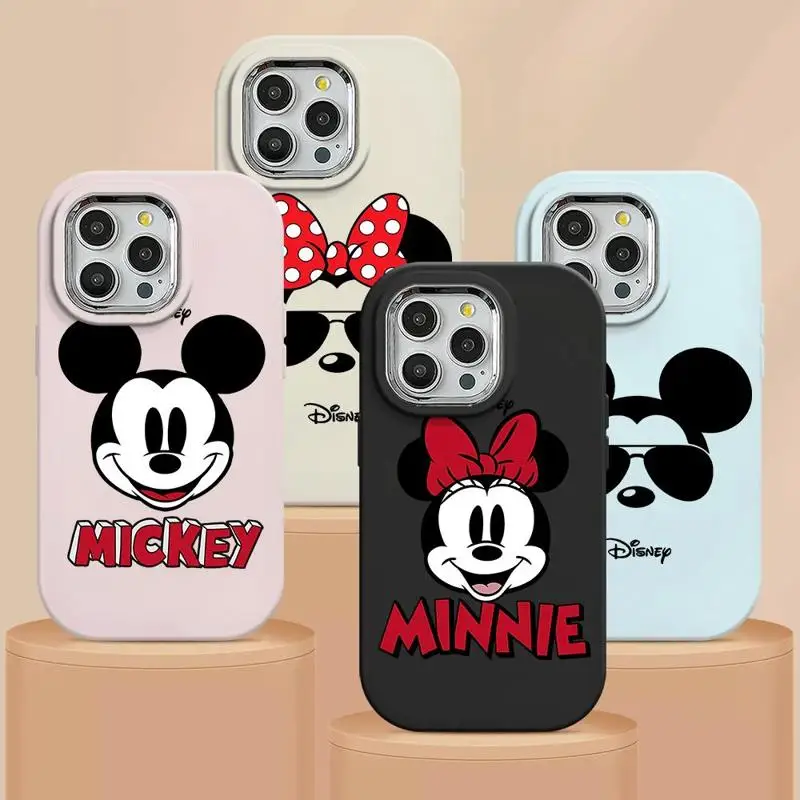 Disney Mickey Minnie Lover Logo Case for Samsung S23 S22 Plus Note20Ultra S20 S21 S23 FE S22 S21 Ultra S23Ultra Silicone Shell