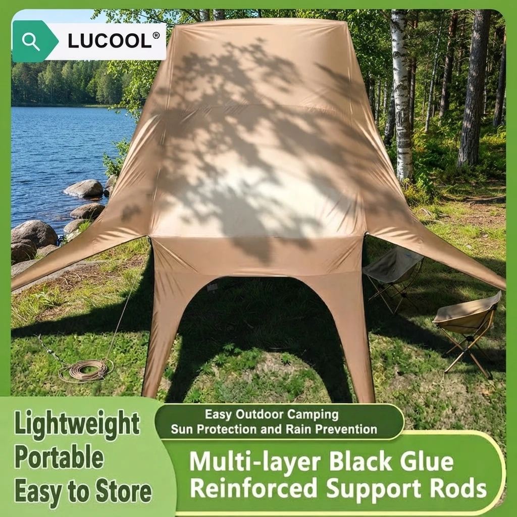 Instant Blackout Butterfly Awning - UV50+ Waterproof Windproof Car Side Canopy for Camping, Beach & Outdoor