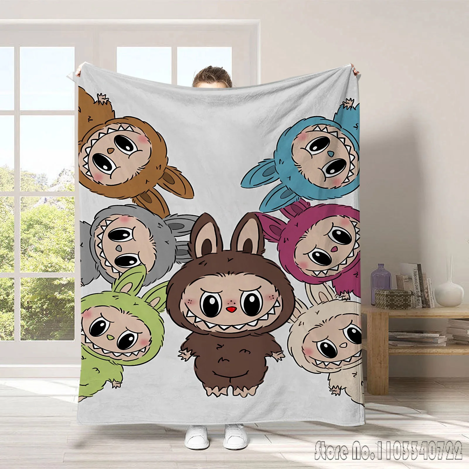 Manta de franela con dientes bonitos para niños, manta para cama, sofá, siesta, 150x200cm, decoración de cama para niño y niña, regalo de Festival