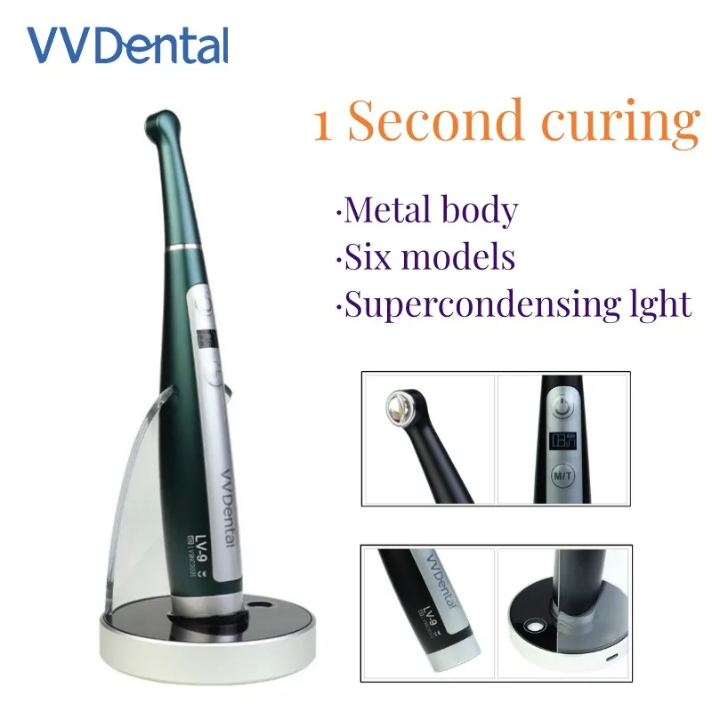 

W Dental Light Curing Lamp Wireless LED 1 Sec Light Cure High Power Broad Spectrum Dentist Equipment Tools Resin Curing Lamp