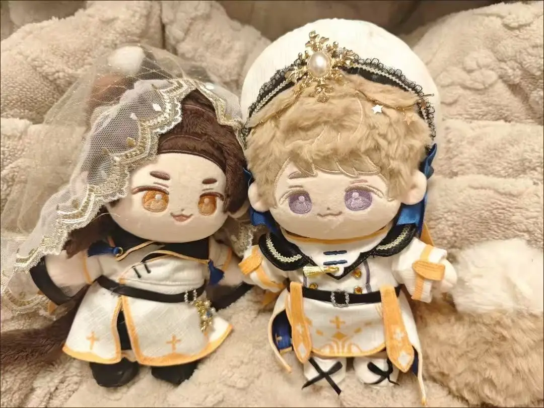

Stuffed Animals 20cm Anime Cotton Doll Clothes Couple Palace Style Outfit Set Clearance Trendy Double Costume Dress Up Gift