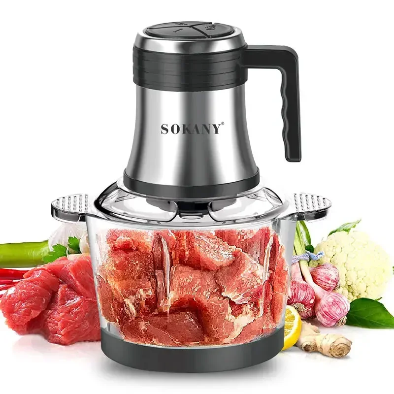 

Electric Meat Grinder Chopper Shredder Food Chopper Kitchen Tool Meat Vegetable Fruits Grinders Multi-Function Cooking Machine