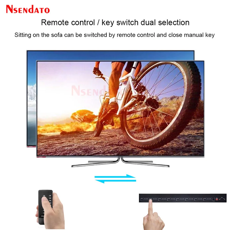 HDMIマトリックススイッチスプリッター,PCからTVモニター用のedid rs232を備えたスイッチャーアダプター,8 in 8出力,4k, 60hz