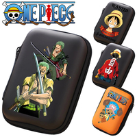 One Piece Earphone Storage Bag Travel Charger Data Cable Organizer Case Anime Portable Shockproof Zipper Bag Electronics Box