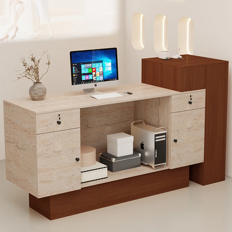 الكلاسيكية الفاخرة منصة مشروبات الحديثة بسيطة تخزين كبار مكتب الاستقبال الشمال التجارية Toonbank Winkel الأثاث التجاري