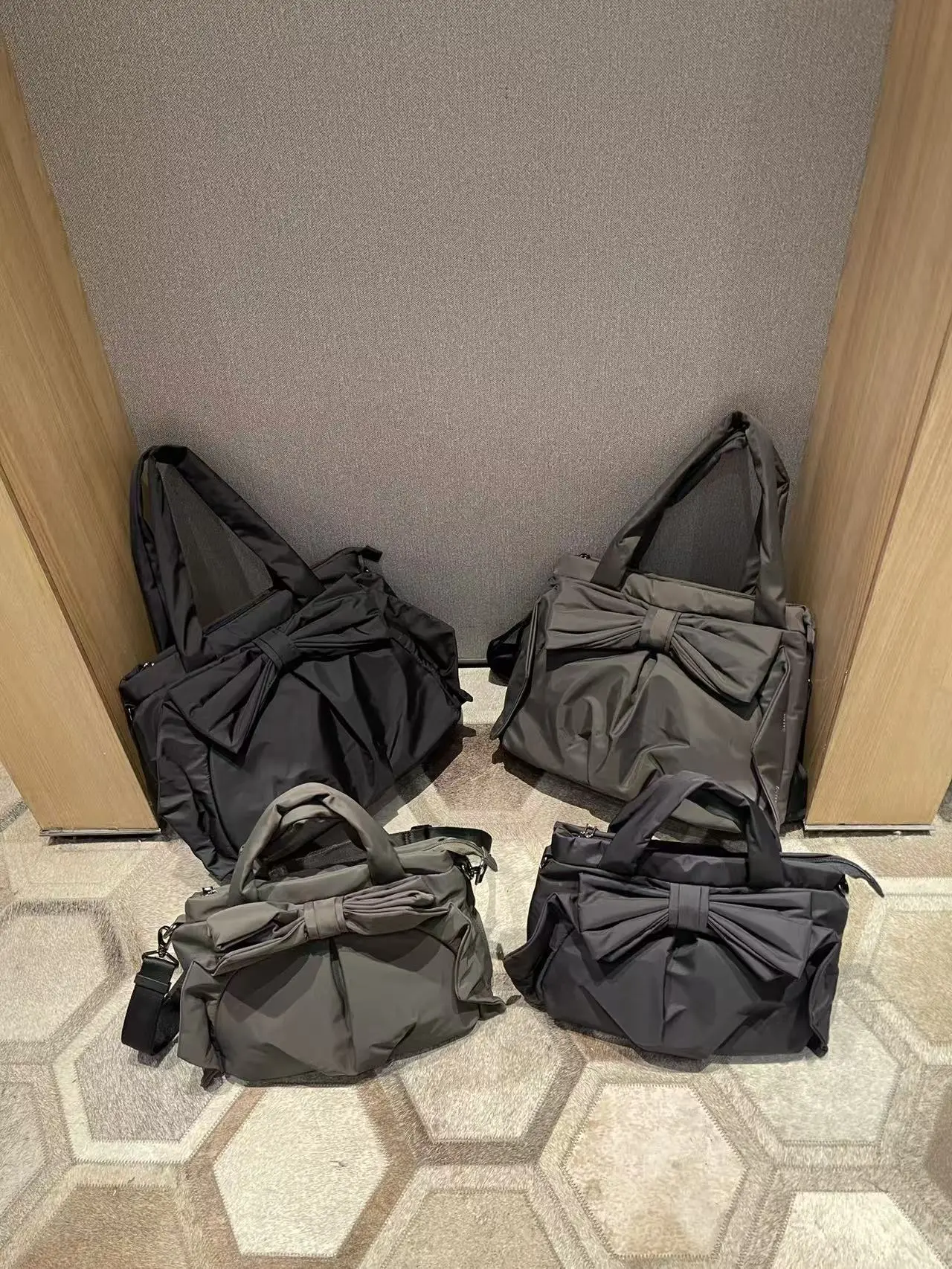 

Nylon Knot Waterproof Crossbody Hobo Bag Women's Commuter Shoulder Tote Bag Simple Original Design Spring Summer