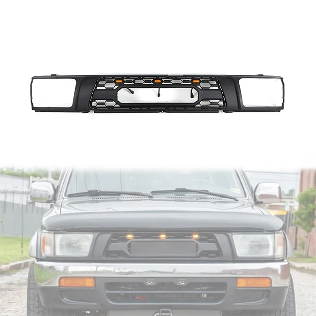 

1992-1995 Black ABS Plastic Car Bumper Grill Offroad Parts Fit for 4runner Hilux Surf