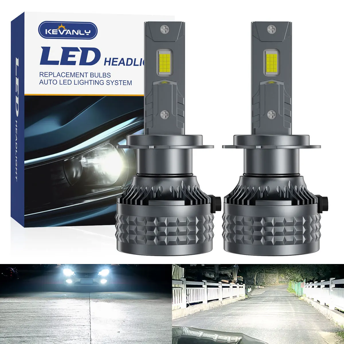 

110W H7 Led Dualvision H4 H3 H1 H8 H11 H9 9005 HB3 LED Bulb F5 Plus Car Headlight Canbus 3570 CSP Auto Turbo 6000K White 12V 24V