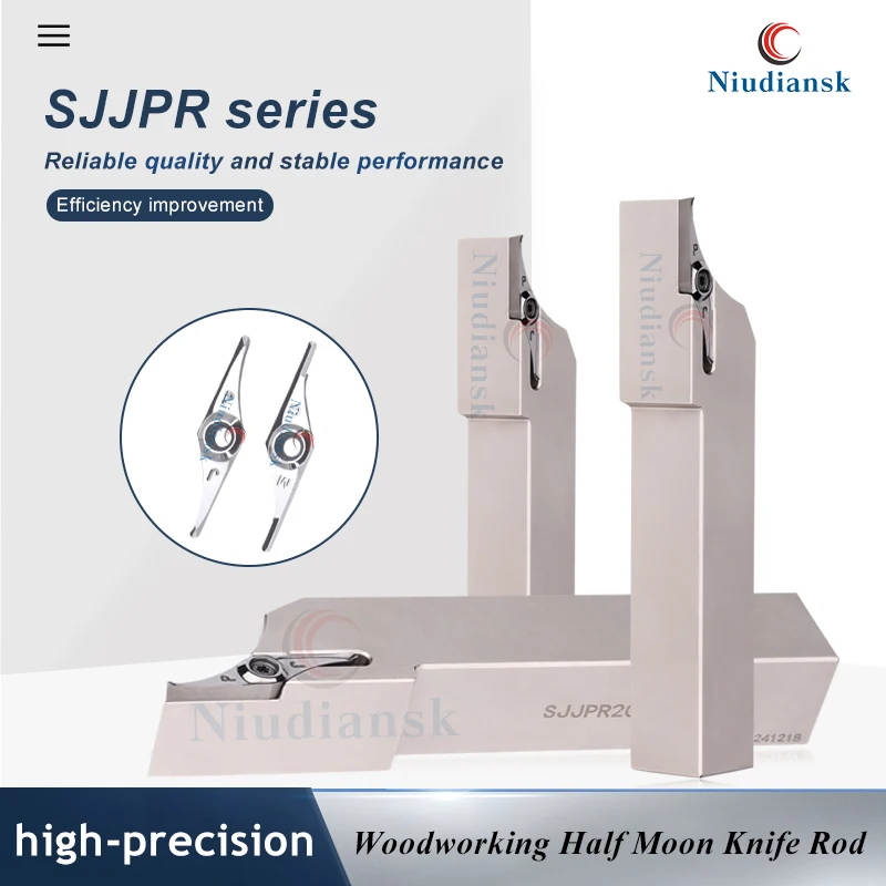 

SJJPR Series External Turning Tool SJJPR1616K16/2020K16/2525M16 Carpenter Secific Half Moon Knife Holder VCGX18 Bend Moon Blades