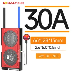 Daly Smart BMS 4S 12V 30A Lifepo4 8S 16S 24V 48V NCM 3.7V 7S 10S 13S z aplikacją Bluetooth dla inwertera Solar RV