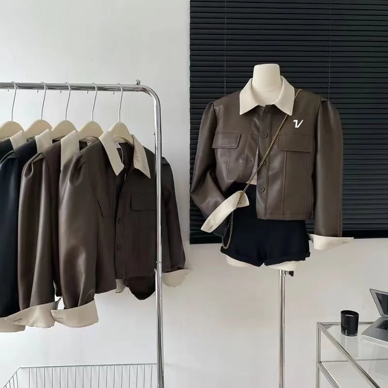 명품 Autumn Golf Wear Women 2024 New Jacket Korean Fashion Polo Leather Clothing Coat High Quality Golf Jacket Women Golf Clothing