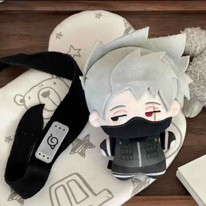 Cartoon Anime Naruto Keychain Pendant Uzumaki Naruto Sea 10cm Nunu Body Cute Doll Kakashi Angry Gift