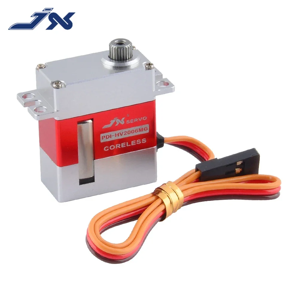 JX PDI-HV2006MG 6.2kg Metal Gear Full CNC Coreless HV Digital Servo for RC Glider 500 Class Heli Tail And Swashplate