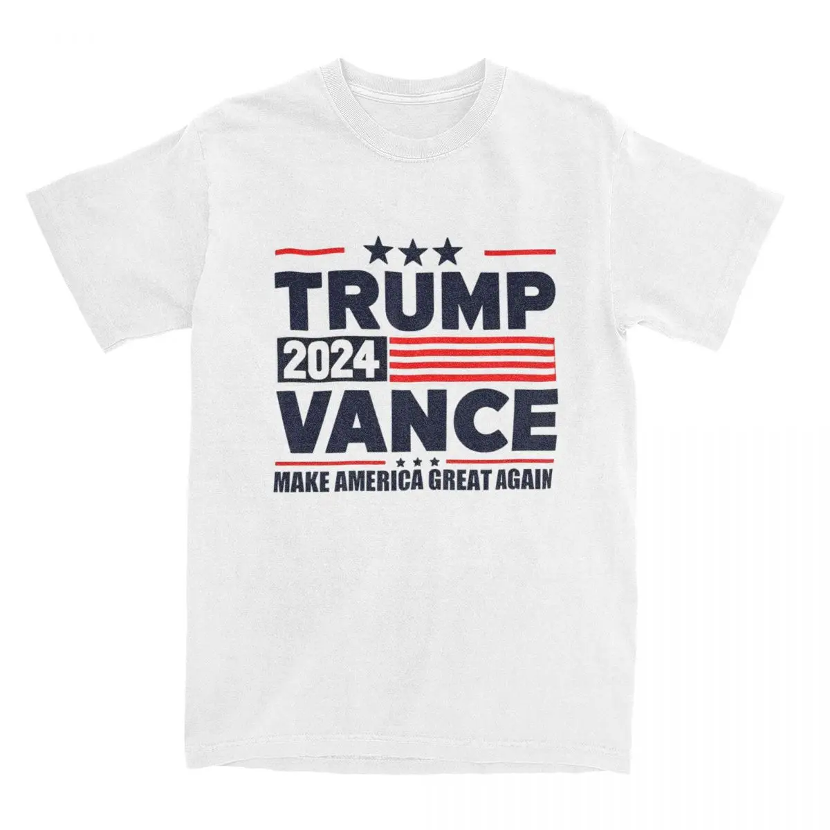 Trump J D Vance Accessories Shirts for Men Women Trump Vice President 100% Cotton Tees O Neck Short Sleeve All Seasons Cloth